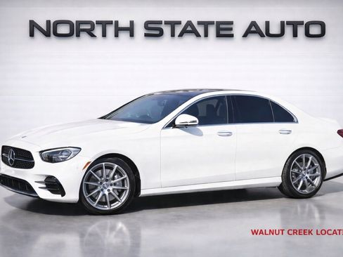 Used 2022 Mercedes-Benz E 350 Sedan w/ AMG Line Exterior image 1