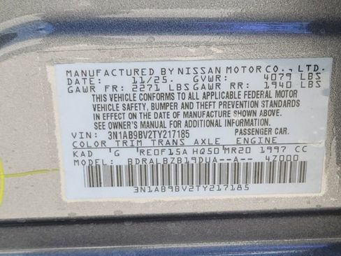 New 2026 Nissan Sentra S w/ S Cold Weather Package image 11