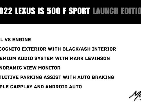 Used 2022 Lexus IS 500 RWD image 2