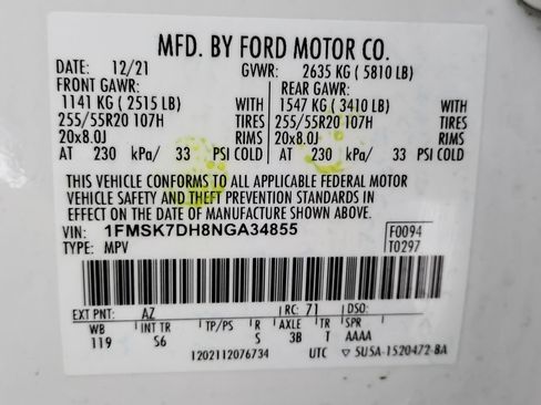 Used 2022 Ford Explorer XLT w/ Equipment Group 202A image 35