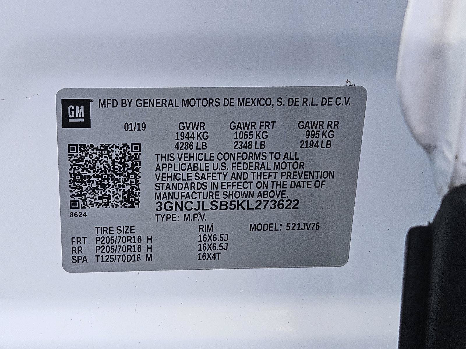 Used 2019 Chevrolet Trax LT w/ Driver Confidence Package FWD image 34