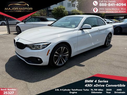 Used 2020 BMW 430i xDrive Convertible w/ Executive Package image 1