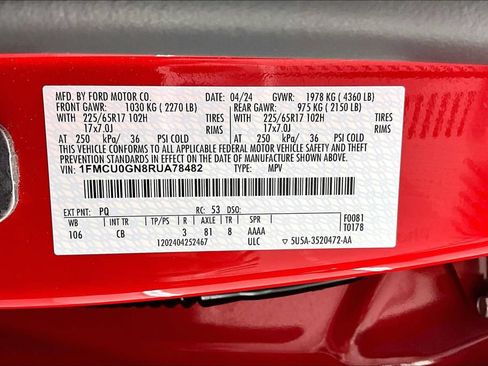 Certified 2024 Ford Escape Active w/ Cold Weather Package FWD image 34