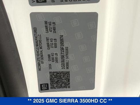 New 2025 GMC Sierra 3500 Pro w/ Convenience Package AWD/4WD image 21