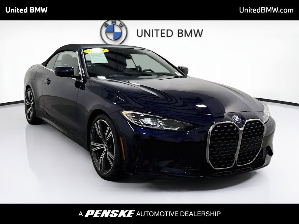 Certified 2024 BMW 430i Convertible w/ Premium Package RWD image 3