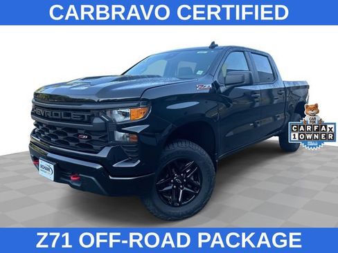 Certified 2022 Chevrolet Silverado 1500 Custom Trail Boss AWD/4WD image 1