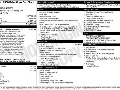 Used 2023 RAM 1500 Rebel w/ Rebel Level 2 Equipment Group AWD/4WD image 18