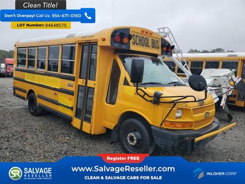 Used 2012 Chevrolet Express 3500 Extended w/ School Bus Package RWD image 1