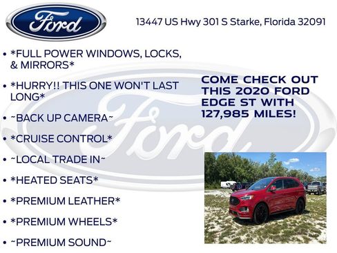 Certified 2020 Ford Edge ST w/ Equipment Group 401A AWD/4WD image 12