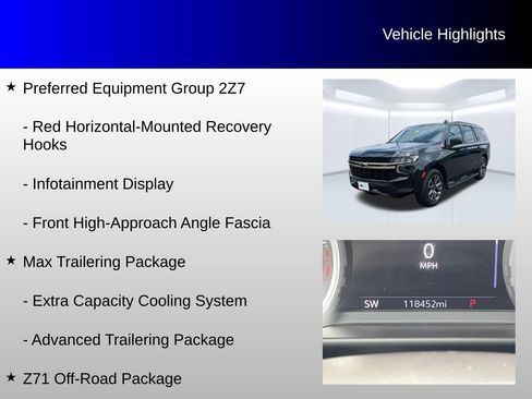 Used 2021 Chevrolet Tahoe Z71 w/ Z71 Off-Road Package AWD/4WD image 20