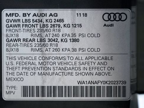 Used 2019 Audi Q5 2.0T Premium w/ Convenience Package AWD/4WD image 44