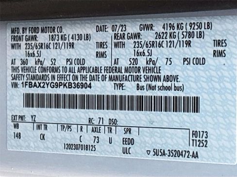 Used 2023 Ford Transit 350 XLT image 37