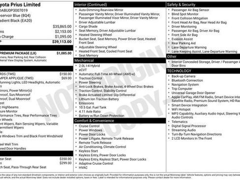 Used 2023 Toyota Prius Limited w/ Limited Premium Package AWD/4WD image 4
