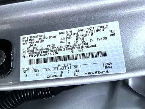 Certified 2025 Ford F150 XLT w/ Equipment Group 301A Standard AWD/4WD image 28