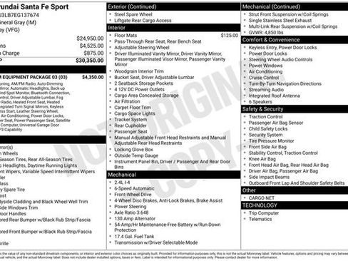 Used 2014 Hyundai Santa Fe Sport w/ Premium Equipment Package 03 FWD image 36