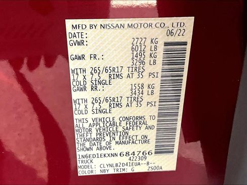 Certified 2022 Nissan Frontier SV image 32