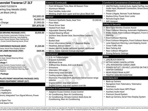 New 2026 Chevrolet Traverse LT w/ Enhanced Driving Package AWD/4WD image 4