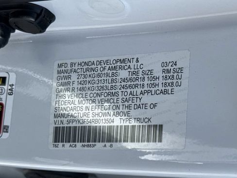 Certified 2024 Honda Ridgeline RTL image 42