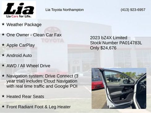 Used 2023 Toyota bZ4X AWD w/ Weather Package image 7