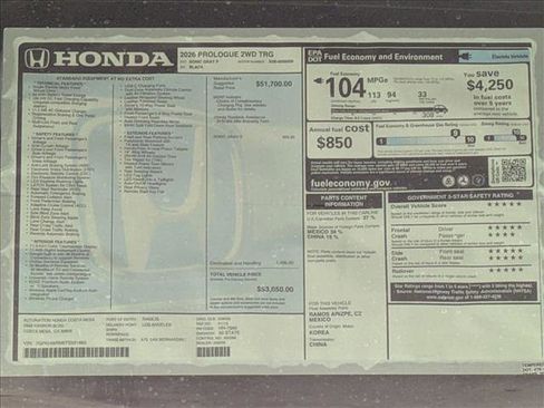 New 2026 Honda Prologue Touring image 17