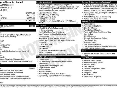 New 2026 Toyota Sequoia Limited w/ Nightshade Package image 40