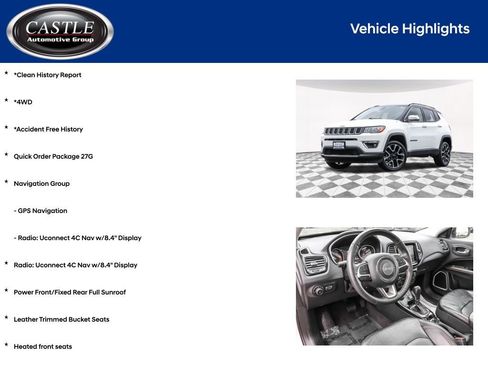 Used 2018 Jeep Compass Limited w/ Navigation Group AWD/4WD image 4