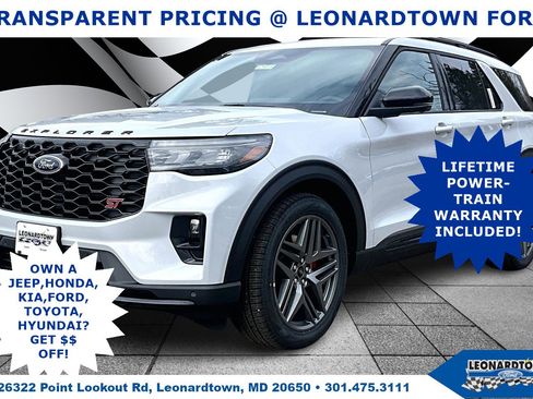 New 2026 Ford Explorer ST w/ Sun And Sound Package image 1