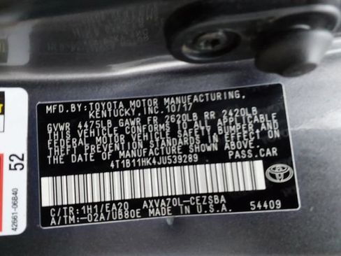 Used 2018 Toyota Camry SE w/ Protection Package (Q2) FWD image 25