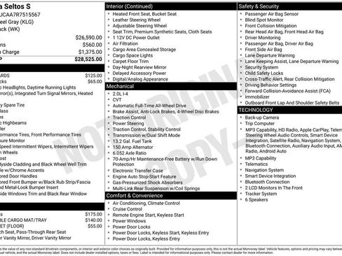 Certified 2024 Kia Seltos S AWD/4WD image 10