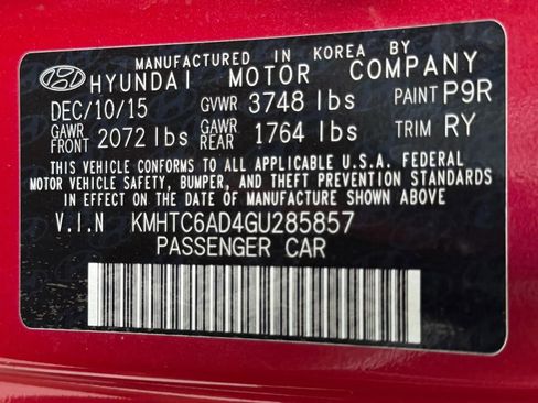 Used 2016 Hyundai Veloster w/ Option Group 02 FWD image 15
