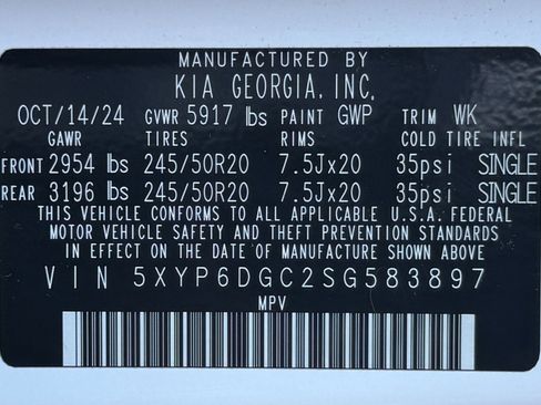 Used 2025 Kia Telluride S image 52