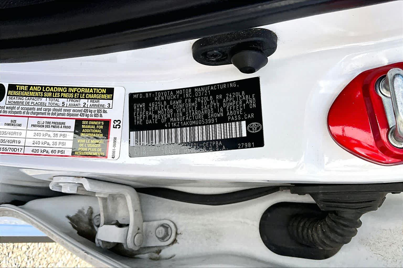 Used 2021 Toyota Camry XSE w/ Navigation Package FWD image 36