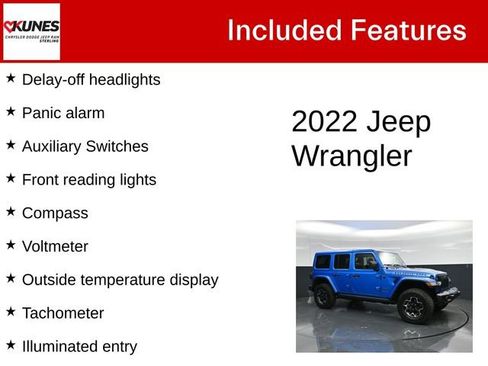 Used 2022 Jeep Wrangler Unlimited Rubicon 4xe w/ Steel Bumper Group AWD/4WD image 5