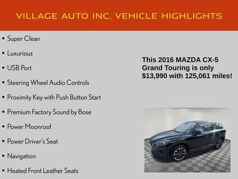 Used 2016 MAZDA CX-5 Grand Touring AWD/4WD image 7