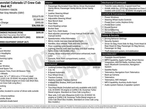 Used 2017 Chevrolet Colorado LT w/ LT Convenience Package AWD/4WD image 8