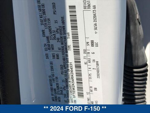 Used 2024 Ford F150 STX w/ STX Black Appearance Package RWD image 24
