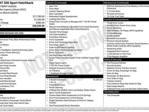 Used 2015 FIAT 500 Sport image 9