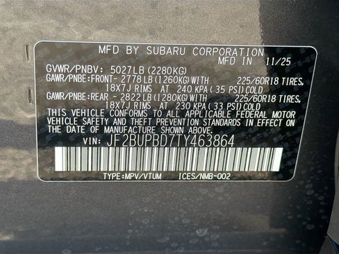 Certified 2026 Subaru Outback Premium AWD/4WD image 36
