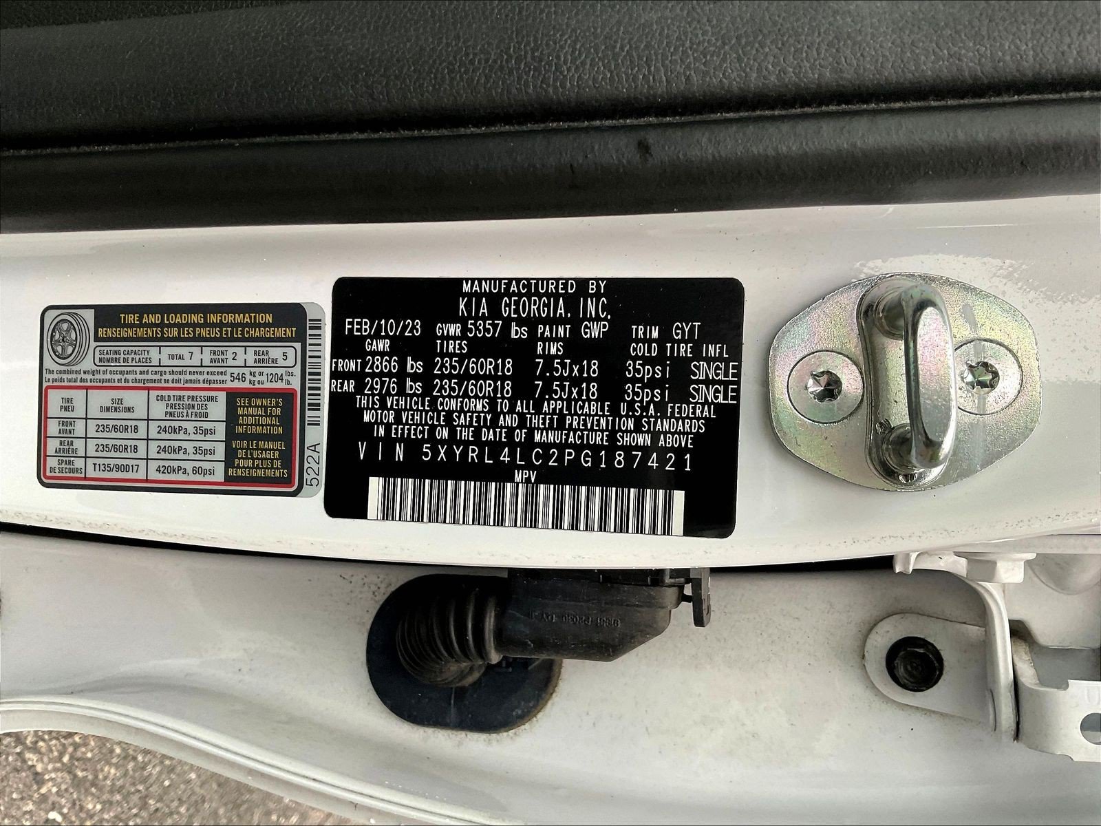 Used 2023 Kia Sorento S w/ Panoramic Sunroof Package FWD image 19