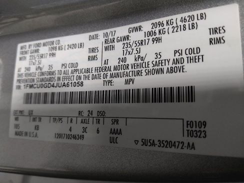 Used 2018 Ford Escape SE FWD image 33