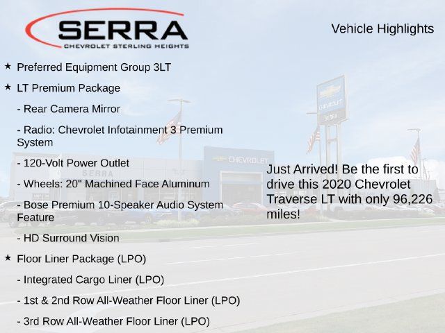Used 2020 Chevrolet Traverse LT w/ LT Premium Package FWD image 3