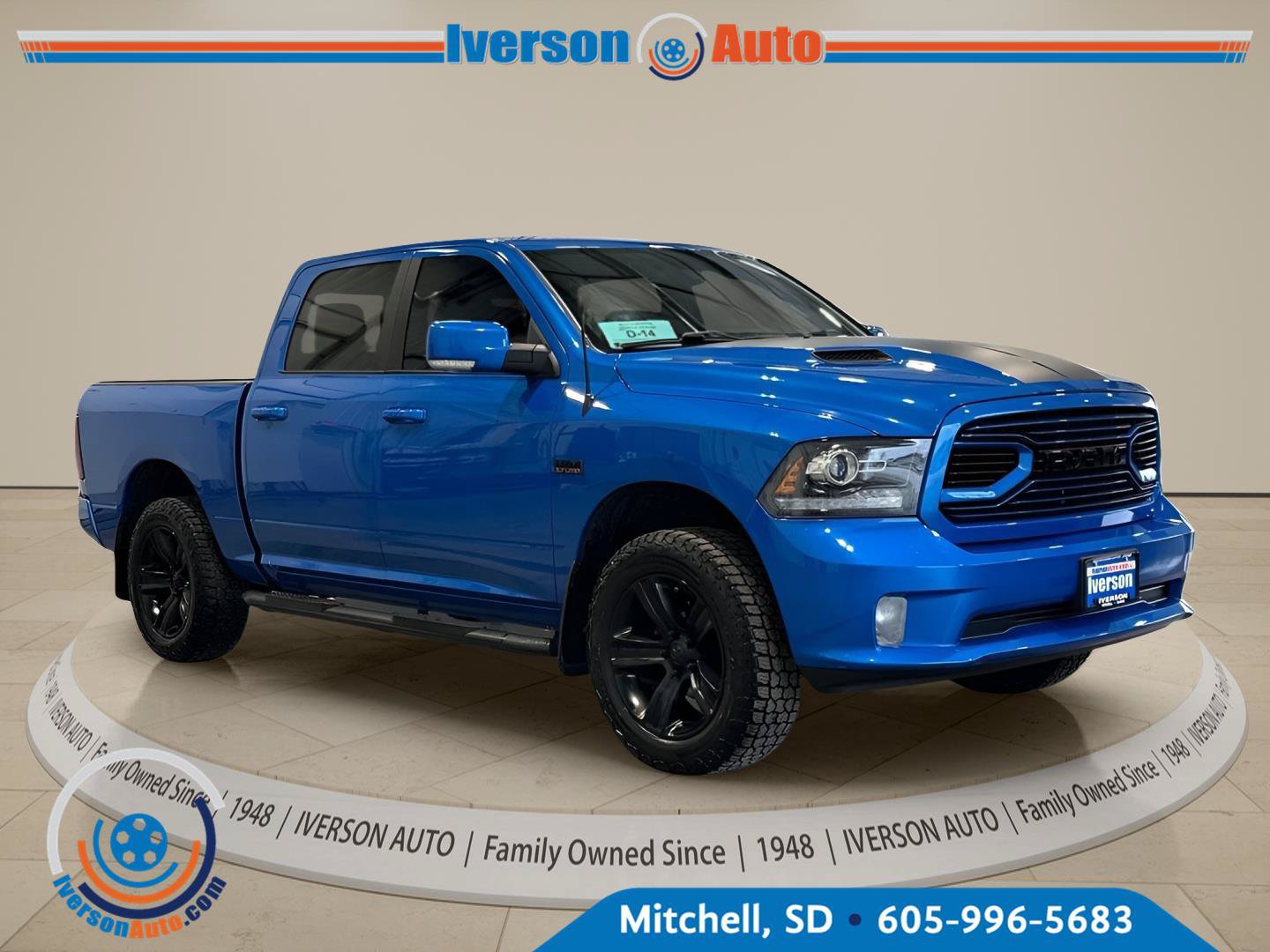 Used 2018 RAM 1500 Sport w/ Hydro Blue Sport Package AWD/4WD image 1