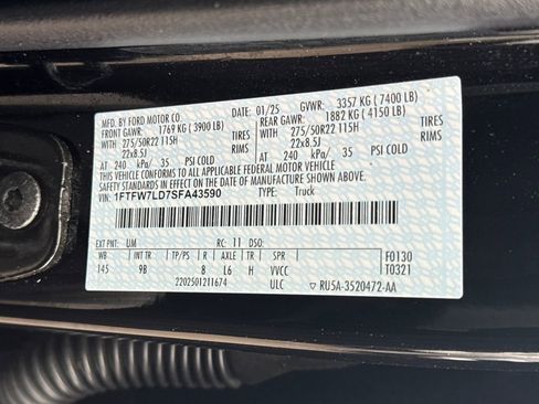 Used 2025 Ford F150 Platinum w/ Equipment Group 702A High image 61