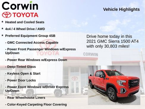 Used 2021 GMC Sierra 1500 AT4 image 7