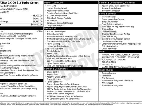 New 2026 MAZDA CX-90 3.3 Turbo w/ Select Package image 23