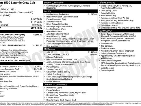 Used 2020 RAM 1500 Laramie w/ Sport Appearance Package AWD/4WD image 5
