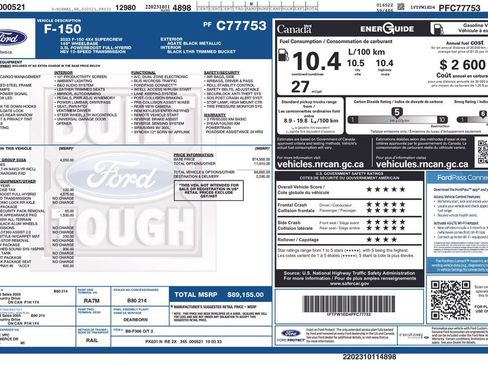Used 2023 Ford F150 Lariat w/ Equipment Group 502A High AWD/4WD image 35