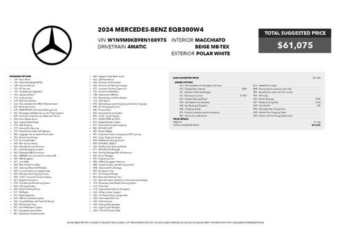 Used 2024 Mercedes-Benz EQB 300 4MATIC w/ Winter Package image 2