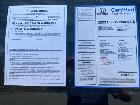 Certified 2025 Honda Pilot EX-L image 37