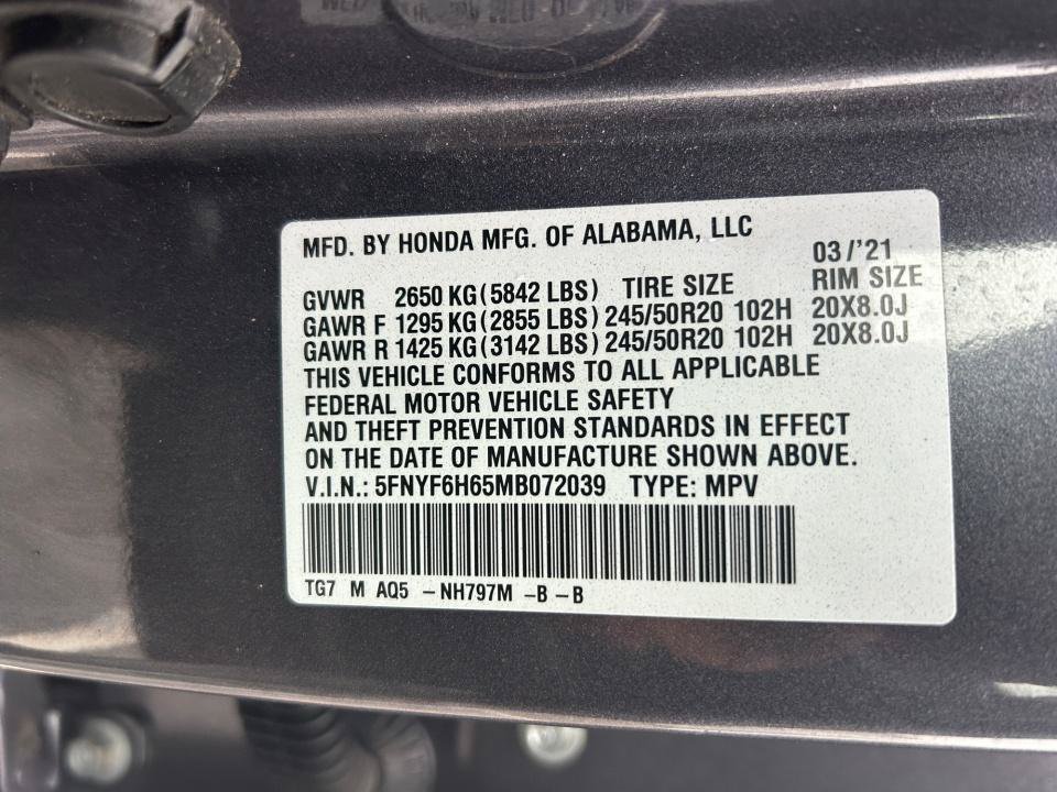 Used 2021 Honda Pilot Touring image 39